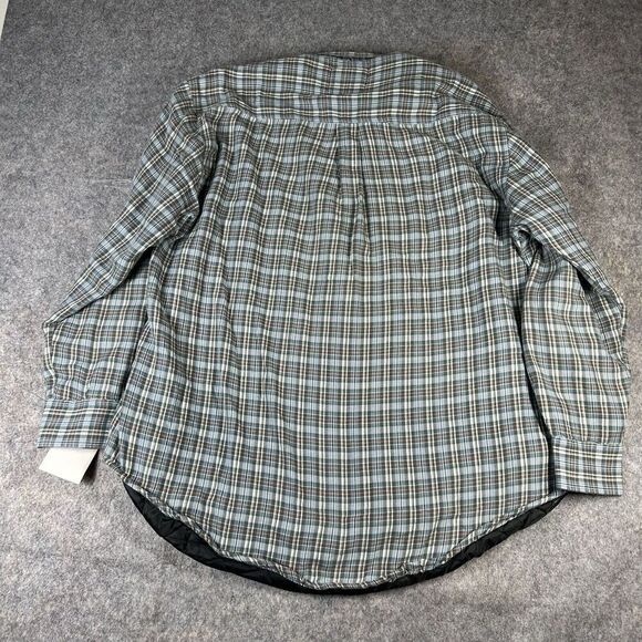 Grit Iron Workwear Fleece Lined Flannel Shirt Mens 2XL Button Up Jacket Plaid - Picture 6 of 8
